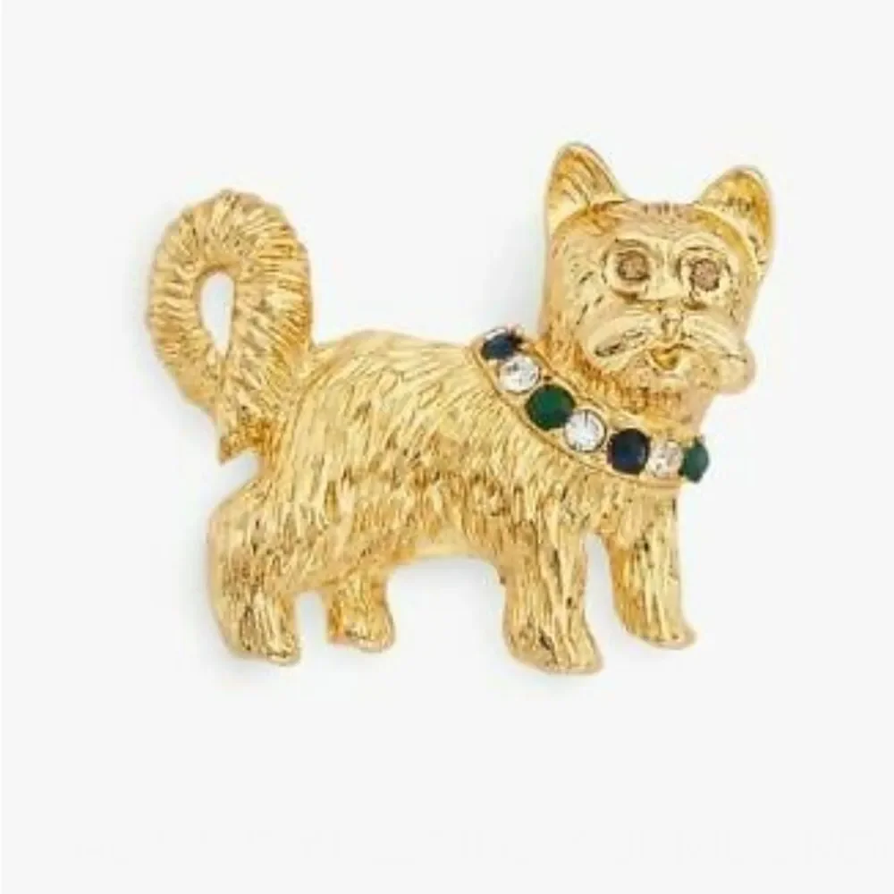 TALBOTS YULETIDE YORKIE BROOCH